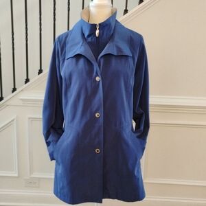 Croft&Borrow Women's Double closer blue coat Sz-M
